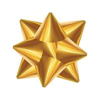 Bow for wrapping present box vector