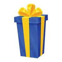 gift box present isolated illustration on a white background vector