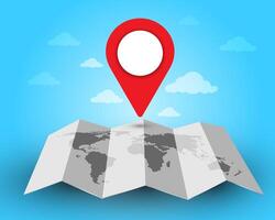 Airplane route icon of airplane flight path with starting point location and world map in doodle style. vector