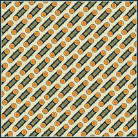 abstract pattern of cirlce ornament with retro style color vector