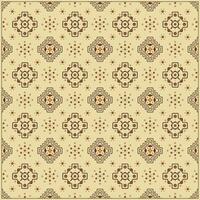 creative batik pattern with many simple flowers ornaments flowers vector