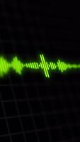 3D Sound Visualization Audio Spectrum Animation Vertical On Alpha Channel video