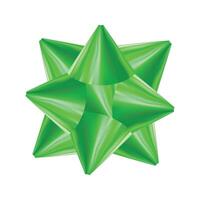 Bow for wrapping present box on a white vector