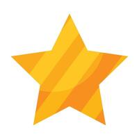 Star element isolated on white background vector