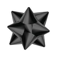 Bow for wrapping present box on the white background vector