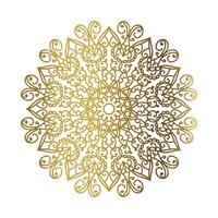 Decorative mandala design on white background vector