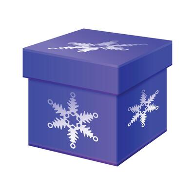 gift box present design on white