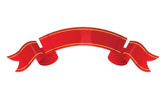 Ribbon isolated on white background vector