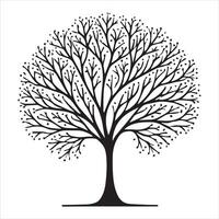 Celtic Tree Logo with Sacred Patterns vector