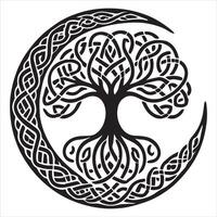 Celtic Tree of Life with Ancient Symbolism vector