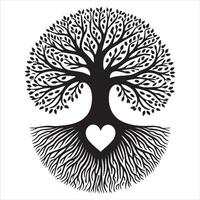 Celtic Tree of Life with Sacred Geometry vector