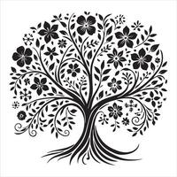Flowing Celtic Tree of Life Artwork Design vector