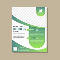 Template design for Brochure, Annual, Magazine, Poster, Corporate Presentation, Portfolio, Flyer, layout modern with green color size A4. space for photo collage. white background vector