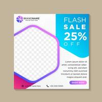 Modern and Unique Editable Social Media Banner Template for Promotion Digital Marketing. Square Web Banner for Social Media. Elegant and Simple Discount Promo. Summer Sale Template. hexagon concept vector