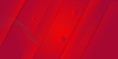Abstract dark red dynamic gradient background with 3d look and simple circle pattern. Rectangle elements with lines. Cool and luxury design. Eps10 vector