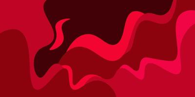 Colorful geometric background. Red elements with liquid gradient wave pattern. Dynamic shape composition. Eps10 vector
