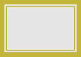 Minimalist Yellow color frame design perfect for showcasing artwork, photos, or text vector
