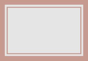 Minimalist Baby Pink color frame design perfect for showcasing artwork, photos, or text vector