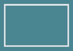 Minimalist Turquoise solid color frame design perfect for showcasing artwork, photos, or text vector