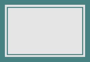 Minimalist Turquoise color frame design perfect for showcasing artwork, photos, or text vector