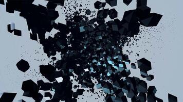 Abstract 3d explosion background video