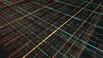 Abstract light trails in the dark video