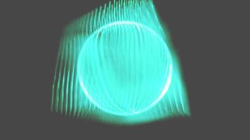 A green light is shining through a circular object video