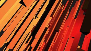A red and orange abstract background with many lines video