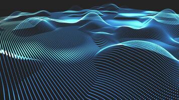 Abstract background with waves and lines video