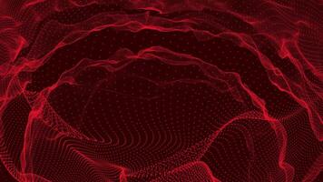 Abstract red background with a wave pattern video
