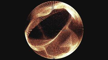 A circular object with a black background video