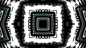 A black and white abstract pattern with a square design video