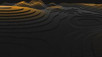 A 3d rendering of a mountain range with a black background video