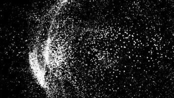 A black and white image of a star in space video