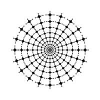 A black and white drawing of a spiral vector