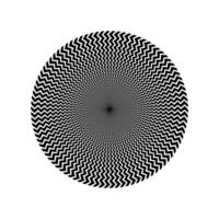 An optical illusion of a circular pattern vector