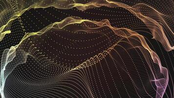 Abstract background with lines and dots video