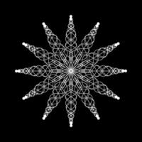 A white star with a black background vector