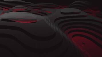 uma Preto e vermelho abstrato Projeto com ondas video