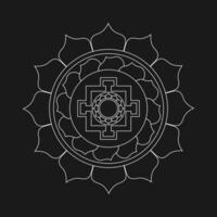 The sri yantra is a symbol of the yantra vector