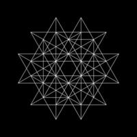 A geometric design with lines and triangles vector