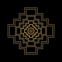 The sri yantra, a symbol of the sri yantra, is shown vector