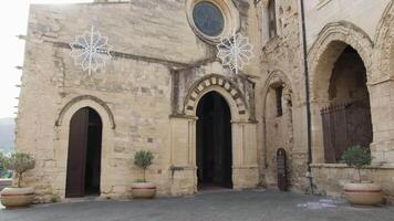Ancient Building Church Cathedral Of The City Of Tropea In Calabria video
