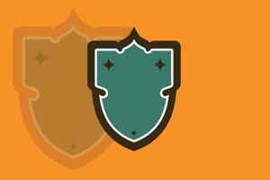 Collection of Retro-Style Shield Logos in Various Shapes with Minimalist Vintage Design vector