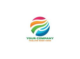 Abstract Colorful Technology Logo vector