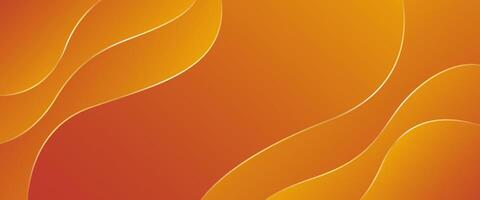 Abstract Orange gradient banner background vector