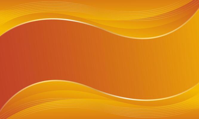 Orange luxury background . Gold lines elements