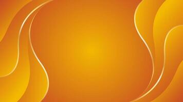Abstract orange gradient Luxury wave background vector
