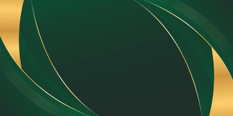 Green emerald Luxury curve background. Elegant wallpaper