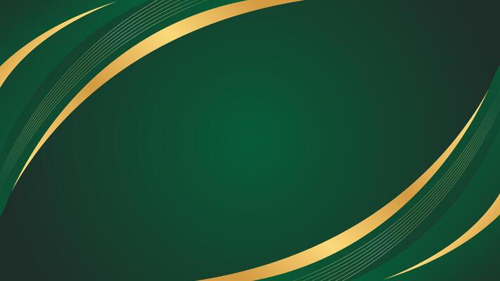 A dark green and gold background with gold dots Abstract Emerald color celestial background